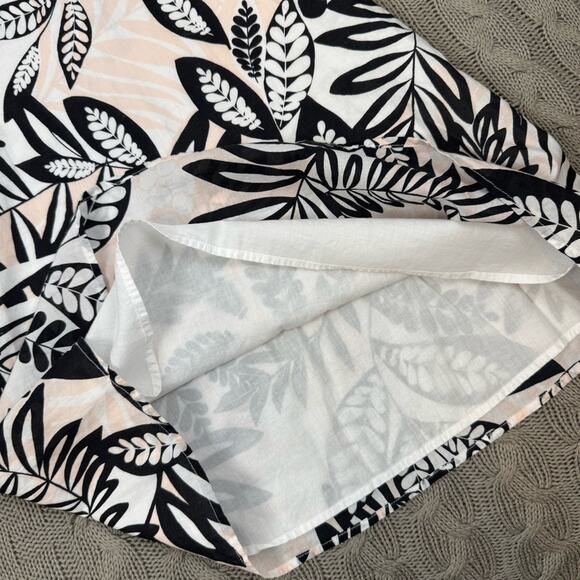 Janie & Jack Floral Sleeveless Dress in Black, Blush and Cream Leaf Pattern ~ 4 - Picture 8 of 15